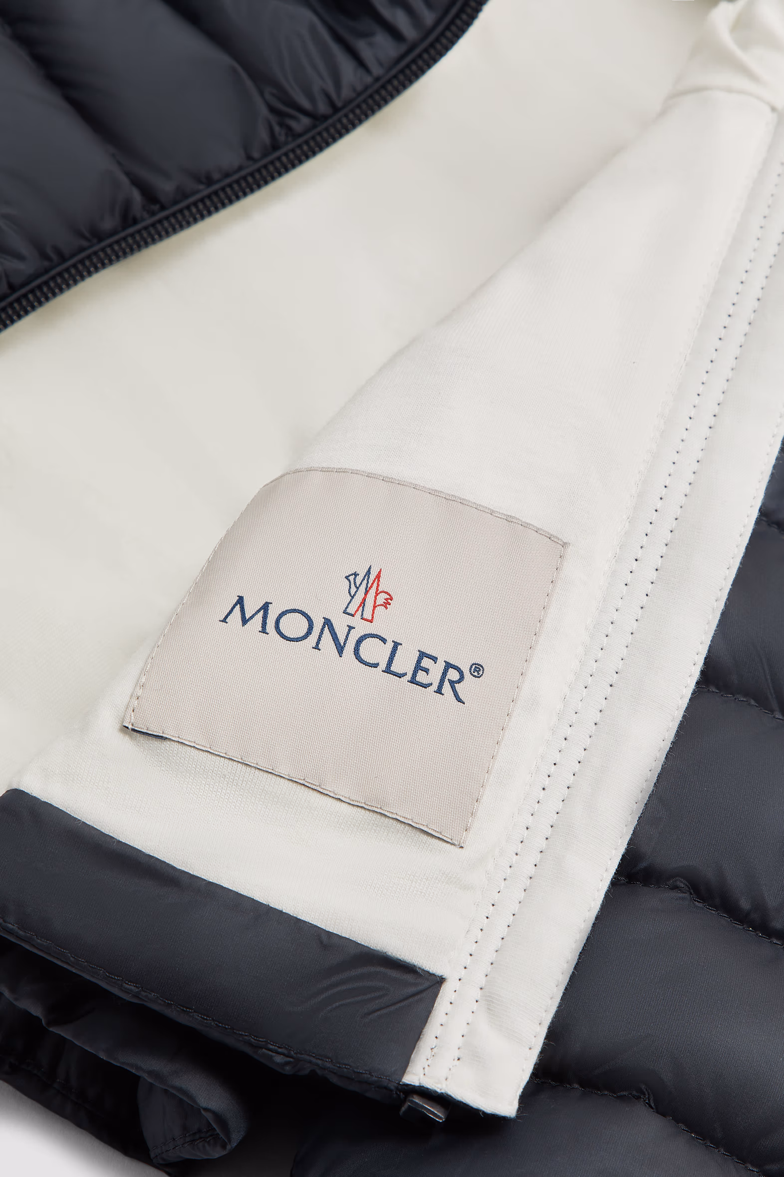 Ige Hooded Down Jacket Girl Navy Blue Moncler 6